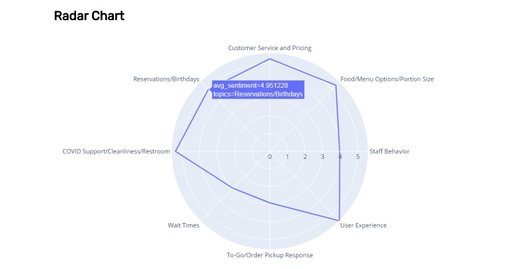 voice of customer analysis radar chart 